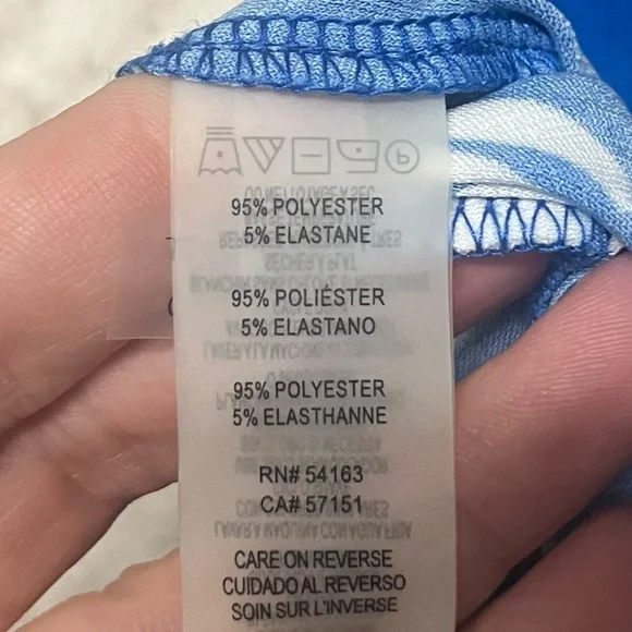 Tommy Hilfiger Blue White Floral Dress Short Sleeves Career Business Dress Sz 8 - Picture 7 of 7